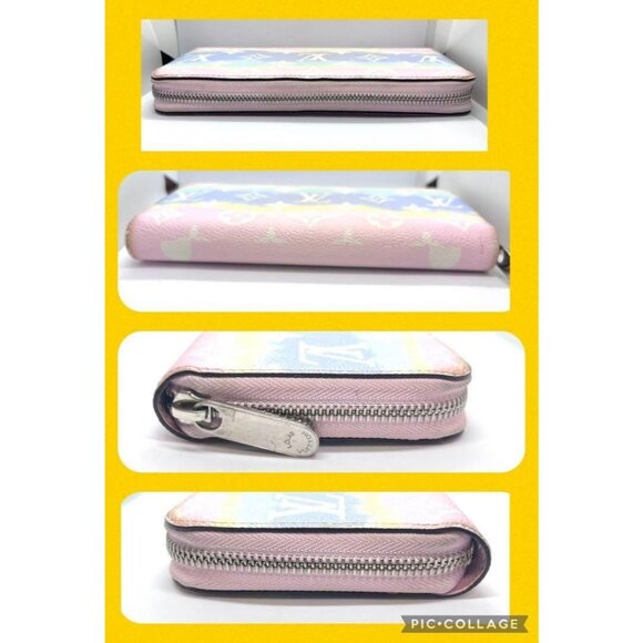 Louis Vuitton Monogram Giant Monogram Escale Zippy Wallet Pastel Sunrise Pink - Picture 5 of 16